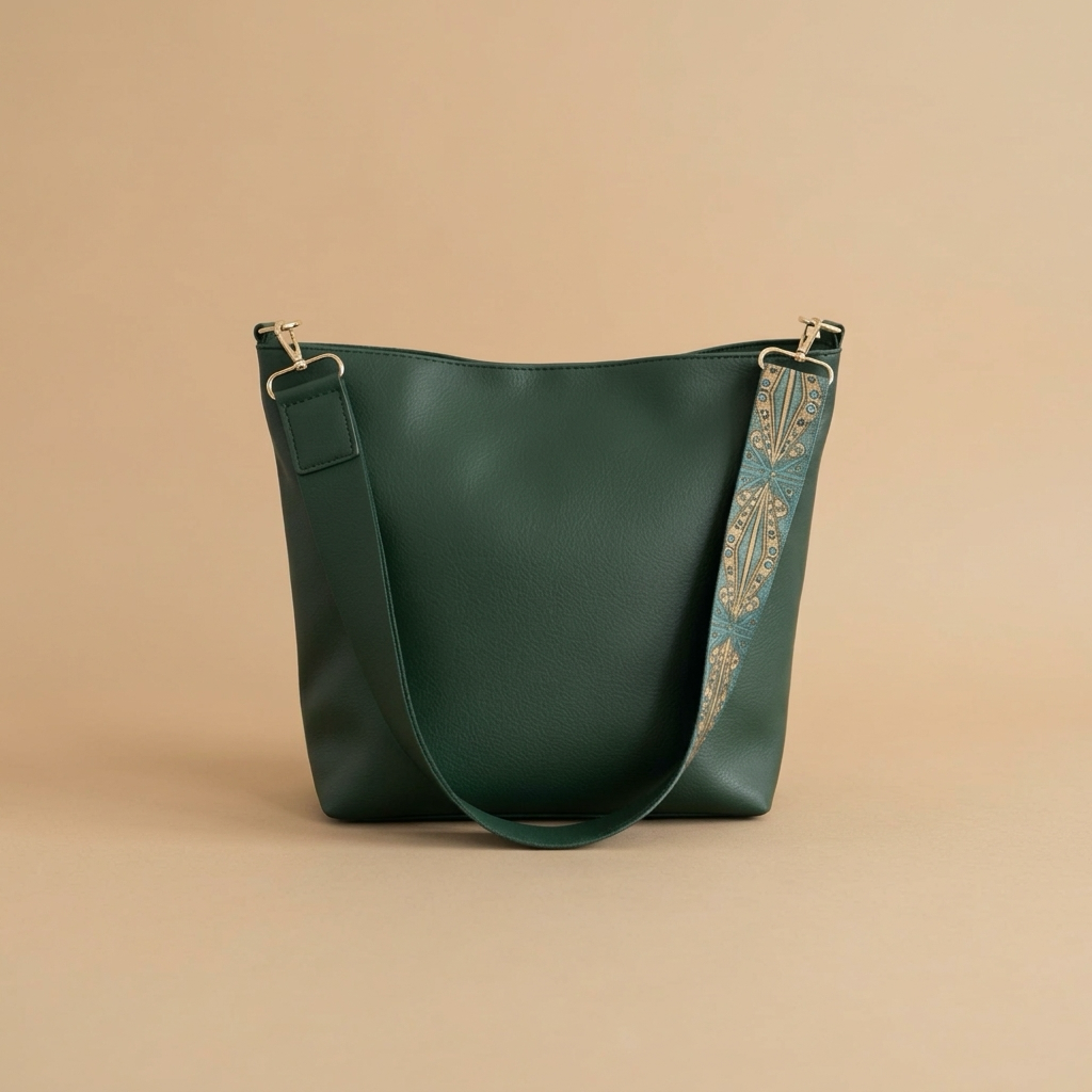 Margot | Vintage Shoulder Bag with Woven Strap