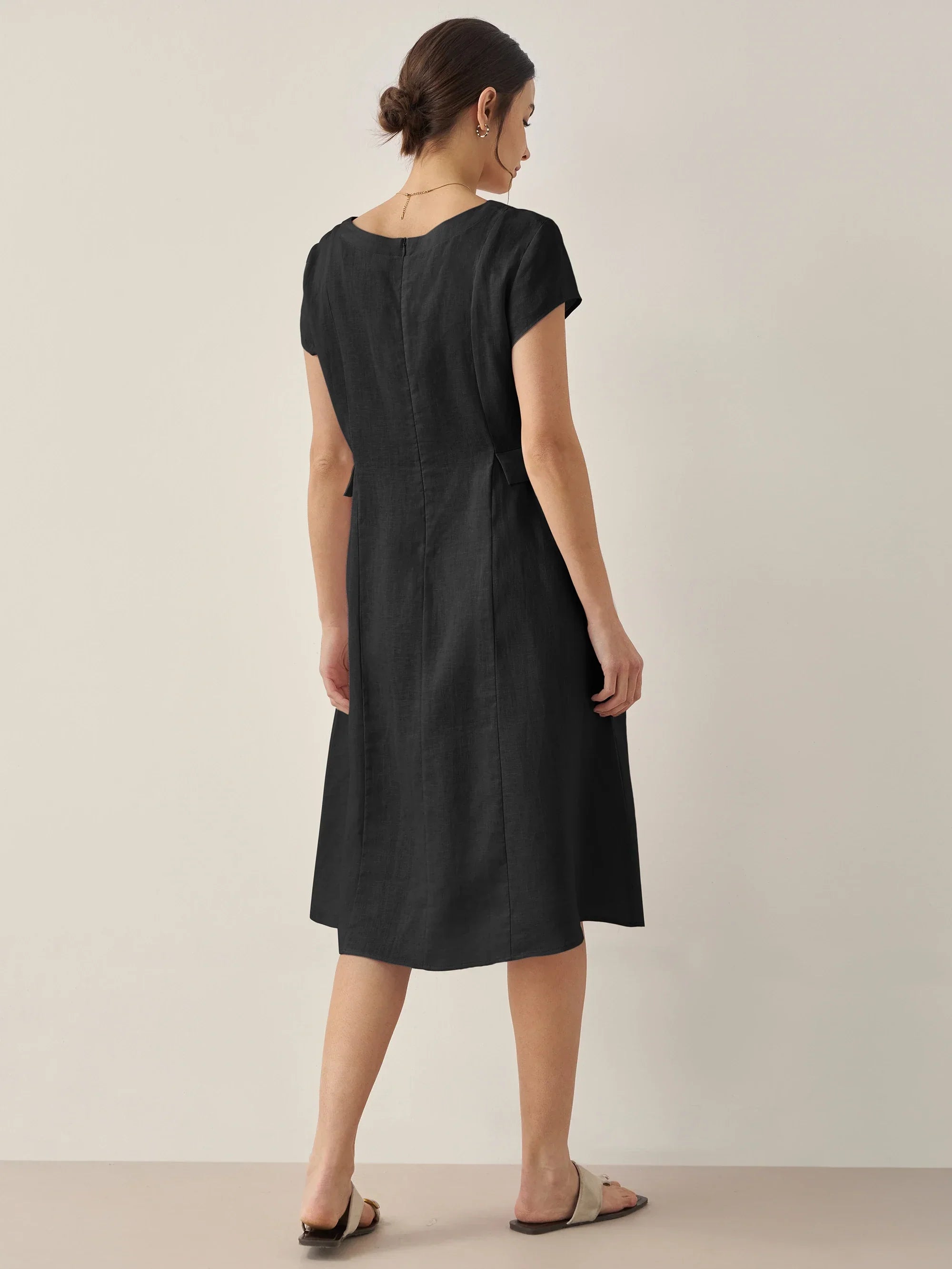 ALEXA | Natural Summer V-Neck Dress