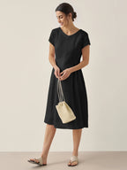 ALEXA | Natural Summer V-Neck Dress