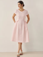 ALEXA | Natural Summer V-Neck Dress