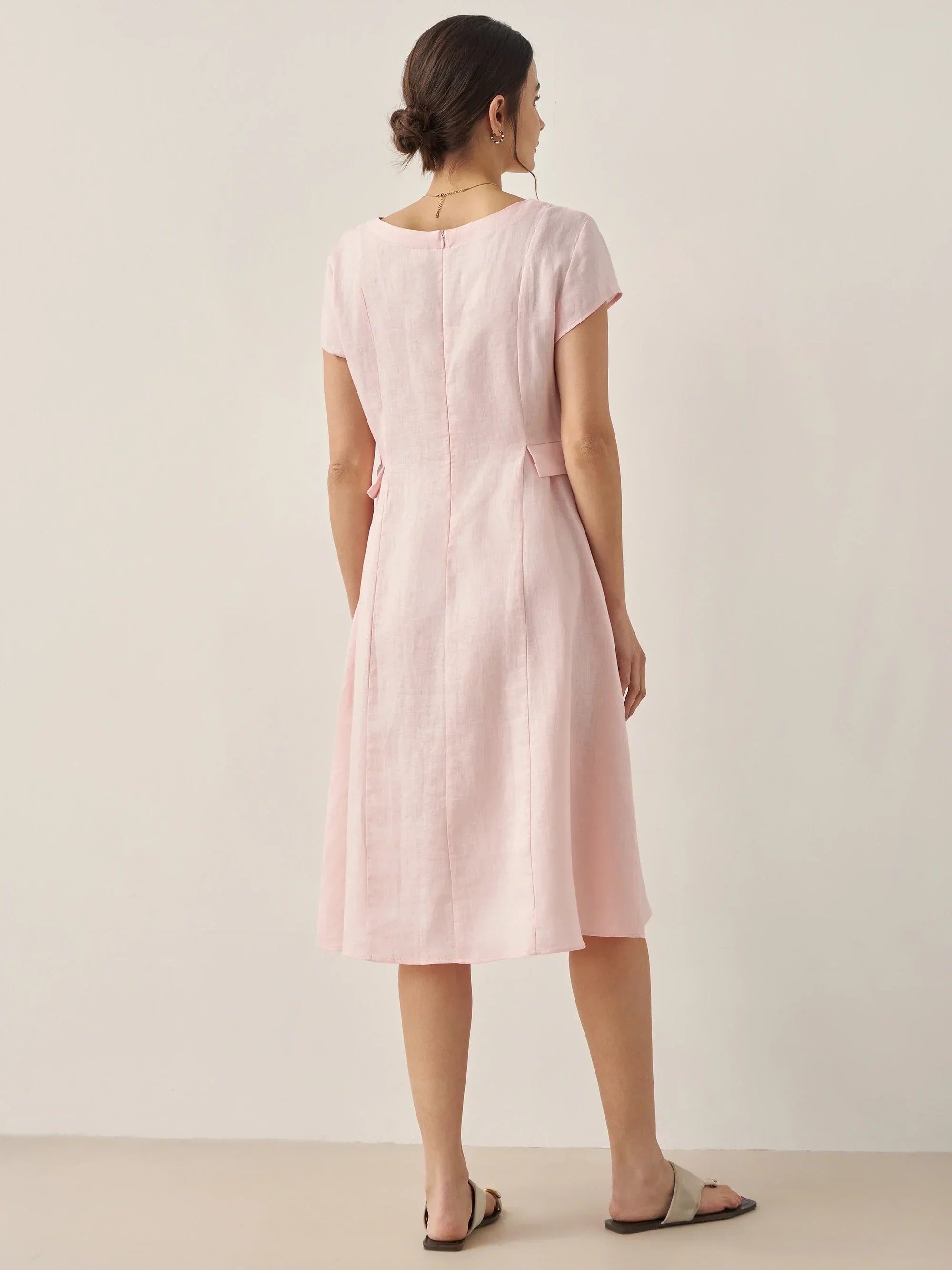 ALEXA | Natural Summer V-Neck Dress
