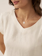 ALEXA | Natural Summer V-Neck Dress