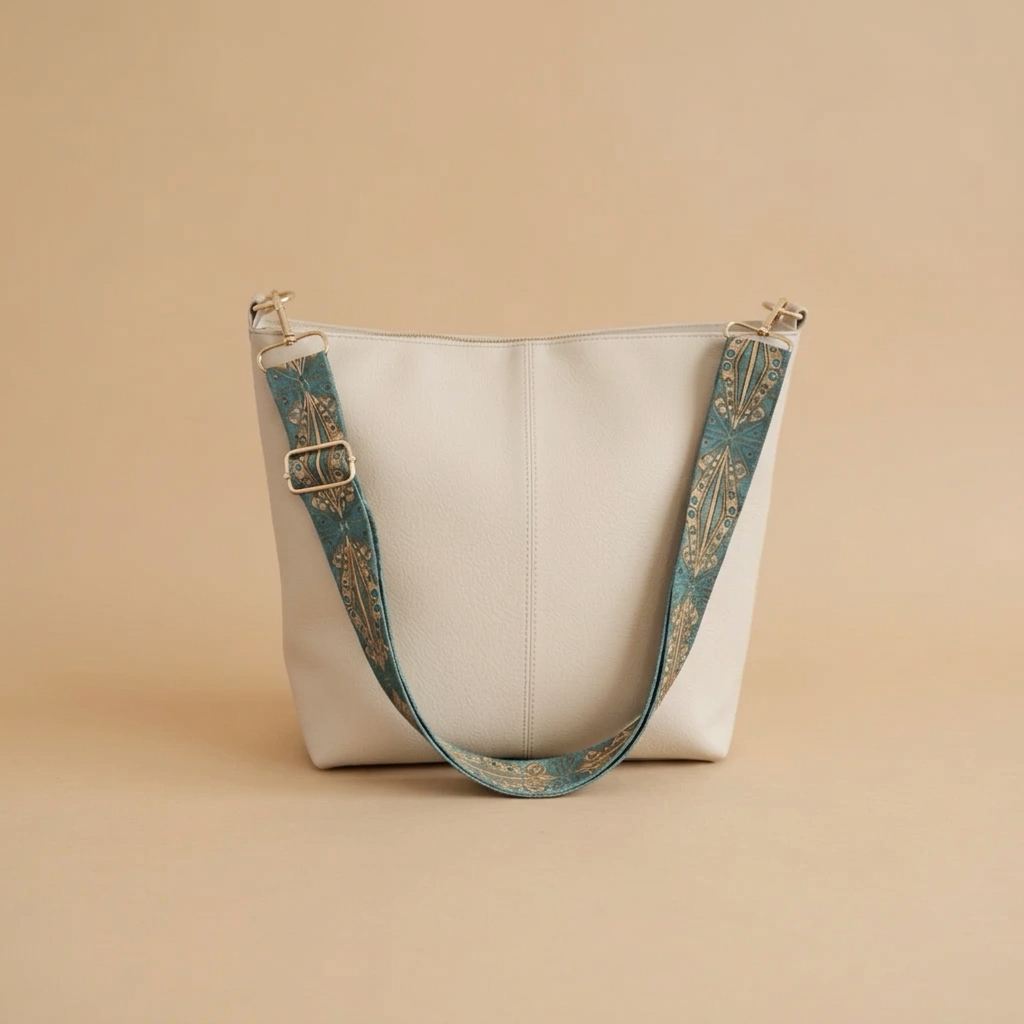 Margot | Vintage Shoulder Bag with Woven Strap
